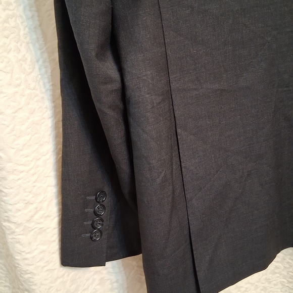 Ermenegildo Zegna-Venezia  Charcoal Men's Blazer Wool-cashmere Blend. - Picture 7 of 8